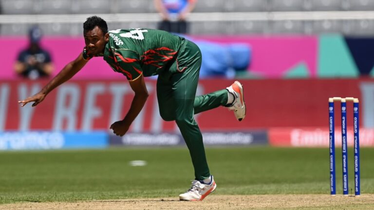 Shoriful Islam splits webbing on bowling hand in warm-up game