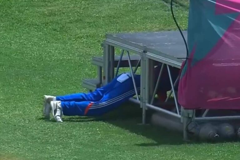 Virat Kohli Goes Under the Table Searching for Ball During IND vs BAN, Video Goes Viral • ProBatsman