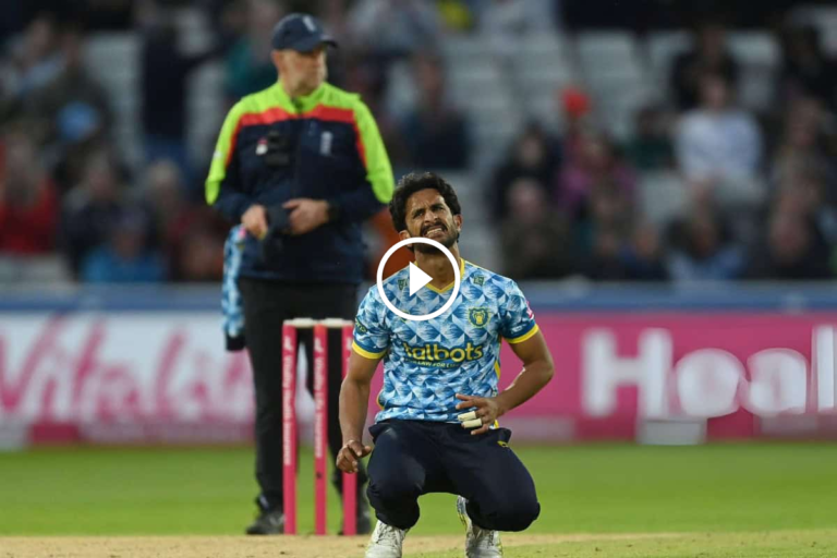 [Watch] Hasan Ali Injured Himself Again While Celebrating A Wicket • ProBatsman