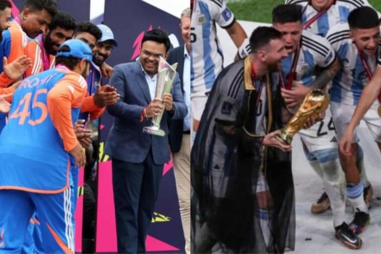 [Watch] Rohit Sharma Recreates Lionel Messi’s Iconic Walk After T20 World Cup Win  • ProBatsman