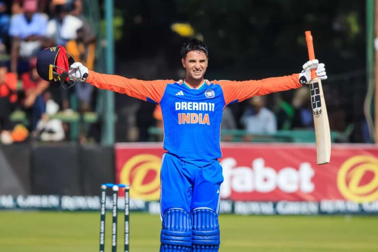 Abhishek Sharma Scores 46-Ball Century, Matches KL Rahul’s Record  • ProBatsman