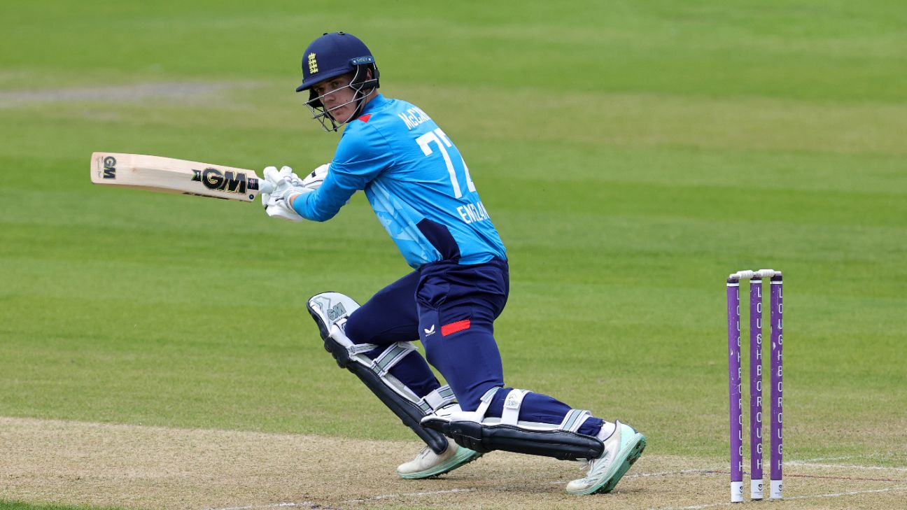 Freddie McCann falls just short of second century of England U19 summer