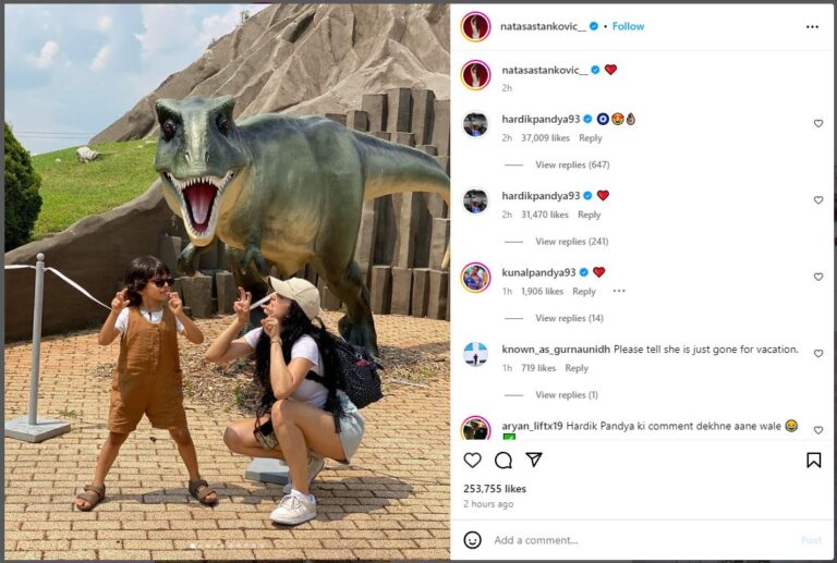 Hardik Pandya’s Comments On Natasa Stankovic’s Latest Vacation Post Has Internet On Overdrive | Cricket News