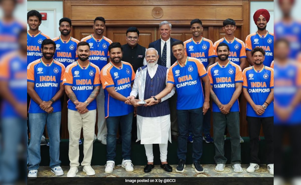 PM Narendra Modi Decides Against Touching T20 WC Trophy, Gesture Wins Hearts | Cricket News