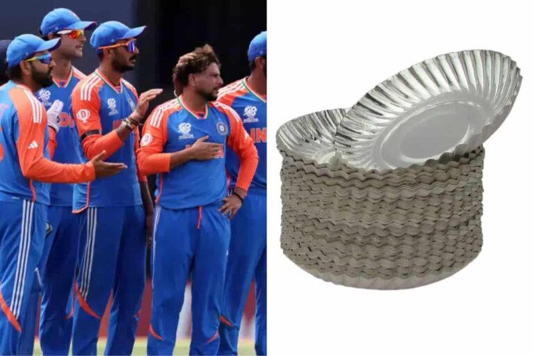 T20 World Cup Champions India Served Meals on Paper Plates in Barbados • ProBatsman