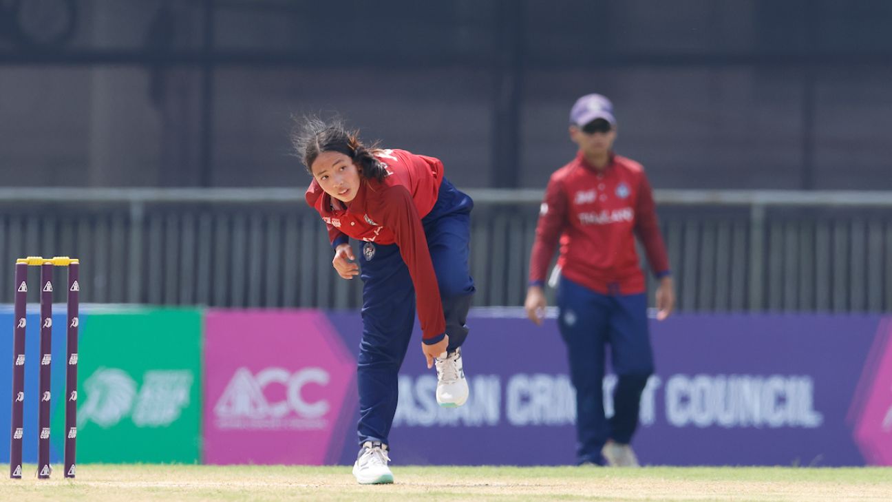 Thailand bat in their opening game of the Women's Asia Cup against Malaysia