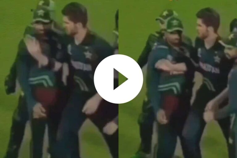 [Watch] Controversial Video of Shaheen Afridi Pushing Babar Azam Goes Viral Amid Misconduct Accusations • ProBatsman
