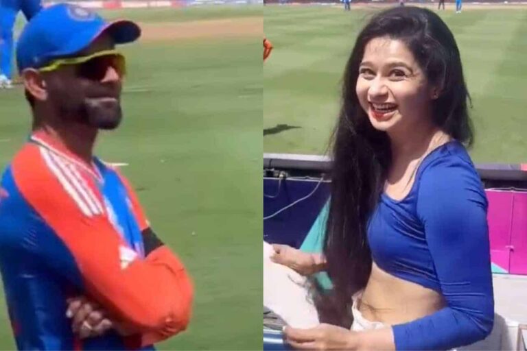 [Watch] Virat Kohli Blushes After a Cute Fangirl Proposes to Him Near Boundary Rope  • ProBatsman