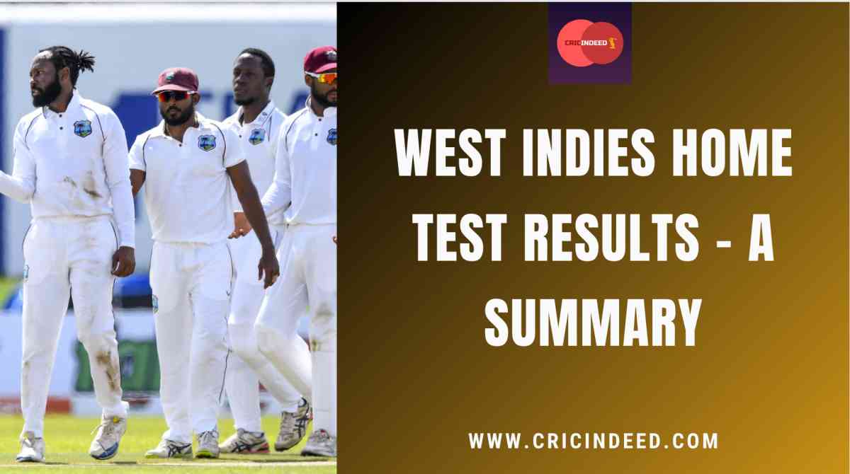 wi test match results at home