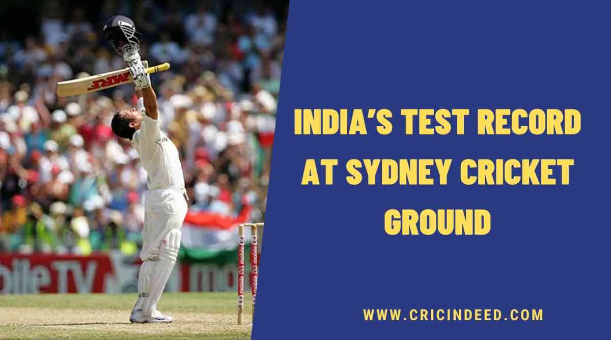 india vs australia in sydney test records stats