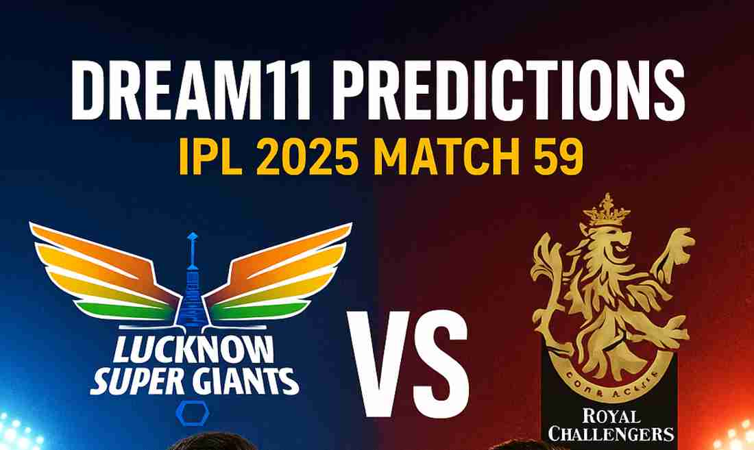 LSG vs RCB Dream11 Prediction – Top Picks, Captain Choices, Fantasy Tips & Dream11 Team (IPL 2025 Match 59) – CricIndeed
