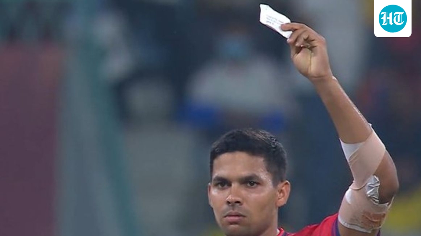 Akash Singh Celebrates Wickets With Mystery Note Display