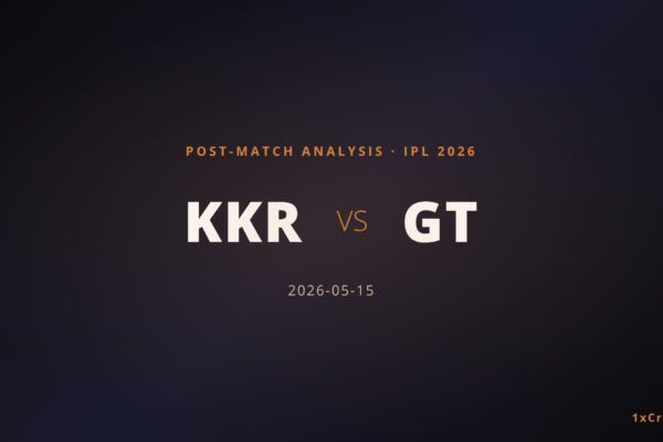 KKR vs GT IPL 2026: Unable to Confirm Match Result — Data Unavailable