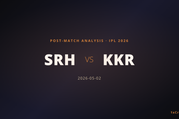 SRH vs KKR IPL 2026 Match 45: Full Post-Match Analysis & Tactical Breakdown