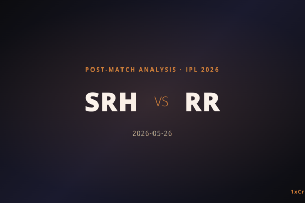 SRH vs RR IPL 2026 Eliminator: Sunrisers Hyderabad Edge Past Rajasthan Royals in High-Stakes Knockout